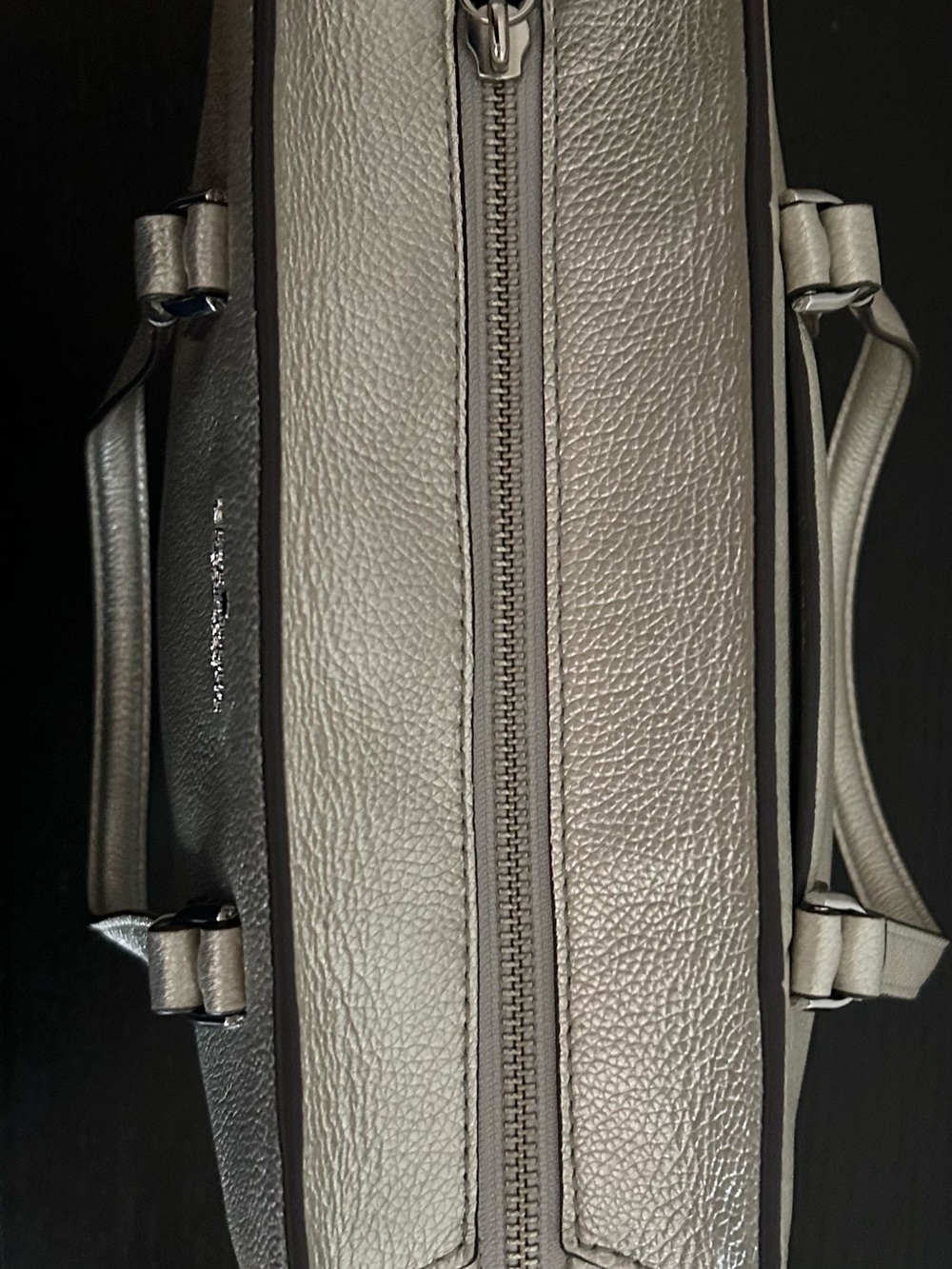 Kate Spade Patterson Drive Metallic Champagne Pebbled Leather Bag w/ Strap - Picture 11 of 13